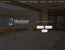 Tablet Screenshot of horizonhealthandrehab.com